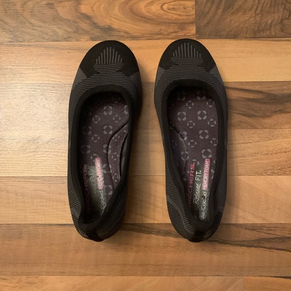 LIKE NEW SKECHERS CLEO WHAM BLACK/CHARCOAL - Picture 6 of 7